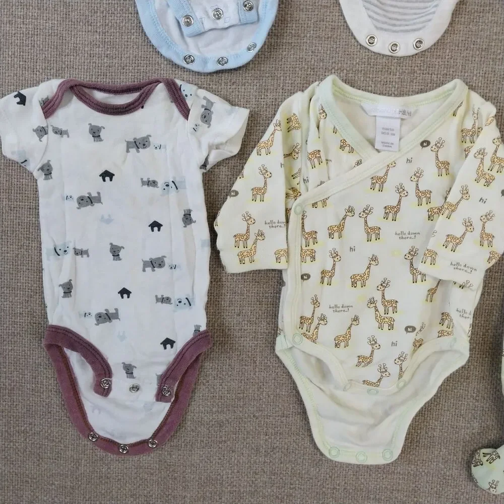 Baby Infant Boy Clothing Bundle Bodysuit Variety Of Colors 11 Pieces Newborn #11